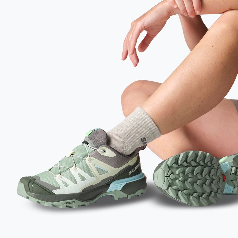 Дамски обувки за трекинг Salomon X Ultra 360 green milieu/urban chic/clearly aqua 7