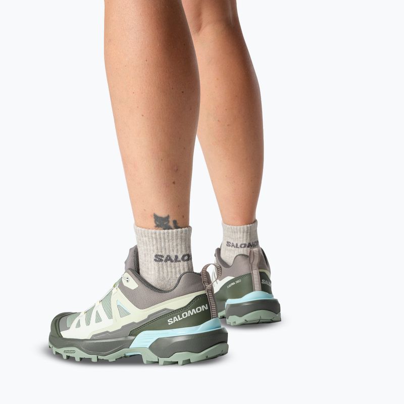 Дамски обувки за трекинг Salomon X Ultra 360 green milieu/urban chic/clearly aqua 8