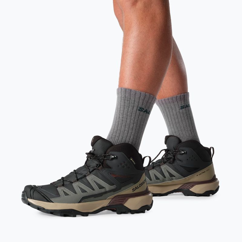 Мъжки обувки за трекинг Salomon X Ultra 360 MID GTX phantom/desert tan 6