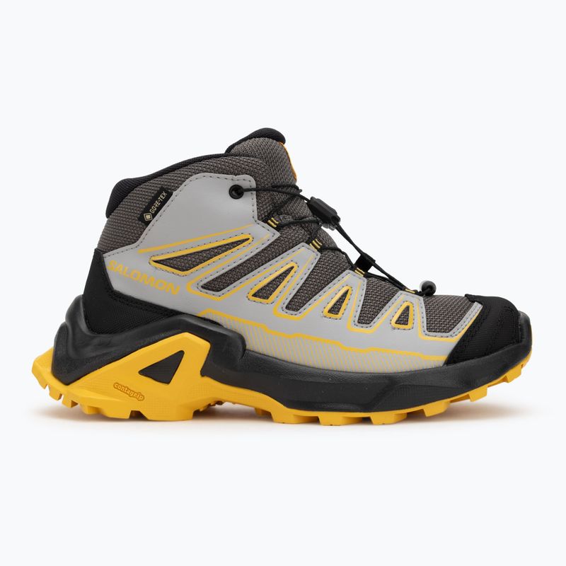 Детски обувки за трекинг Salomon X Ultra Mid GTX castlerock/black/spicy/mustard 2