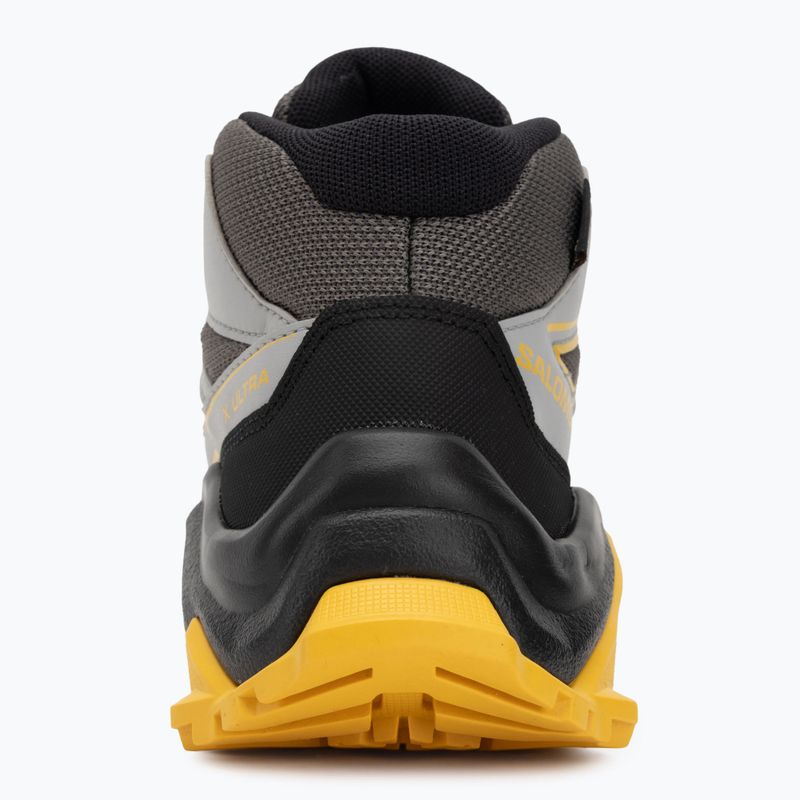 Детски обувки за трекинг Salomon X Ultra Mid GTX castlerock/black/spicy/mustard 6