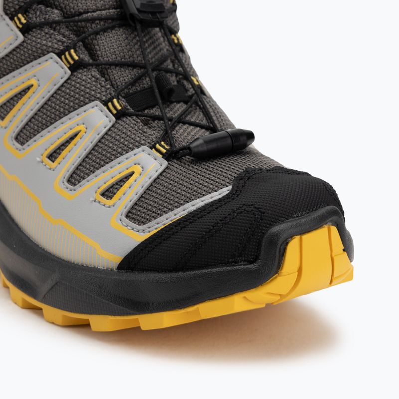 Детски обувки за трекинг Salomon X Ultra Mid GTX castlerock/black/spicy/mustard 7