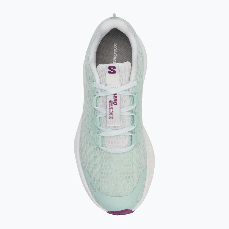 Дамски обувки за бягане Salomon Aero Glide 3 bay/white/wilowherb 5