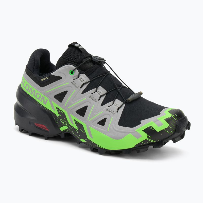 Мъжки обувки за бягане Salomon Speedcross 6 GTX black/alloy/green gecko