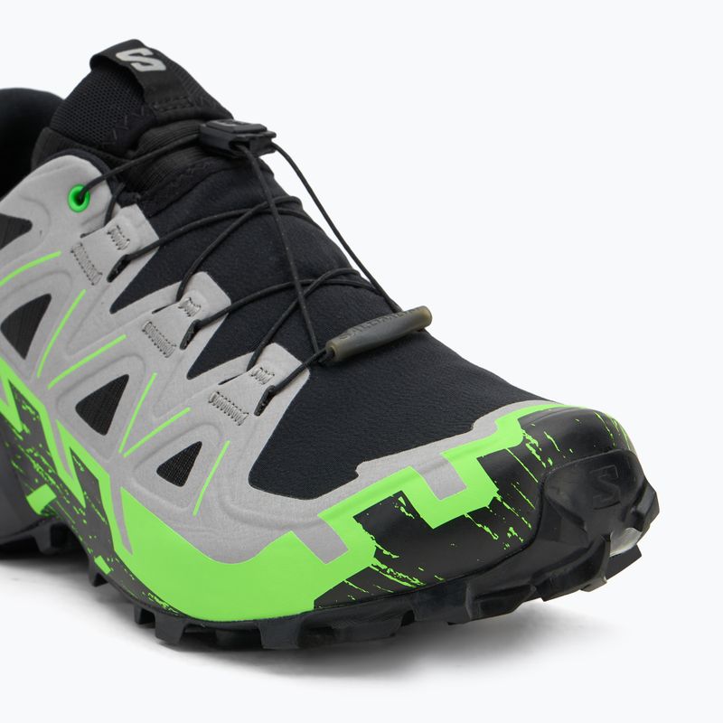 Мъжки обувки за бягане Salomon Speedcross 6 GTX black/alloy/green gecko 7