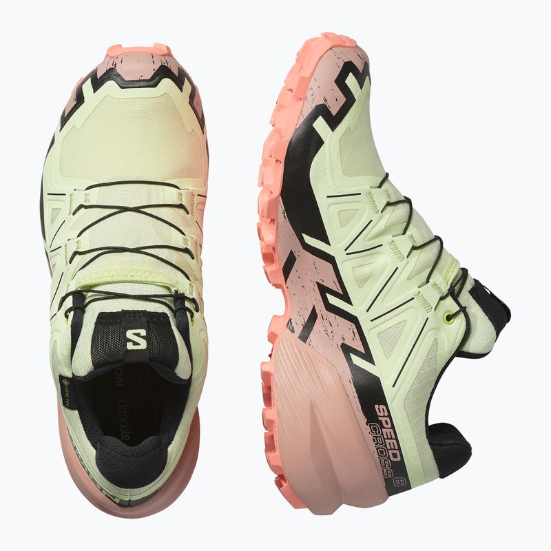 Дамски маратонки за бягане Salomon Speedcross 6 GTX lime cream/mahogany rose/black 6