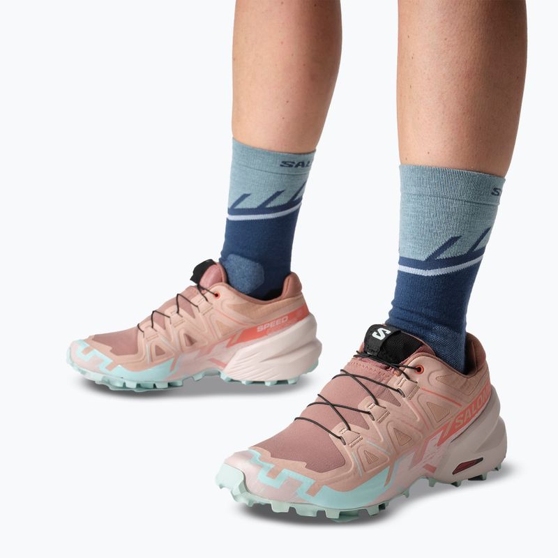 Дамски обувки за бягане Salomon Speedcross 6 mahogany rose/hushed violet/iced aqua 9