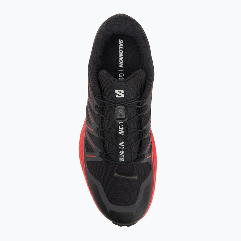 Мъжки маратонки за бягане Salomon Speedcross Peak черно/асфалт/огнено червено 5