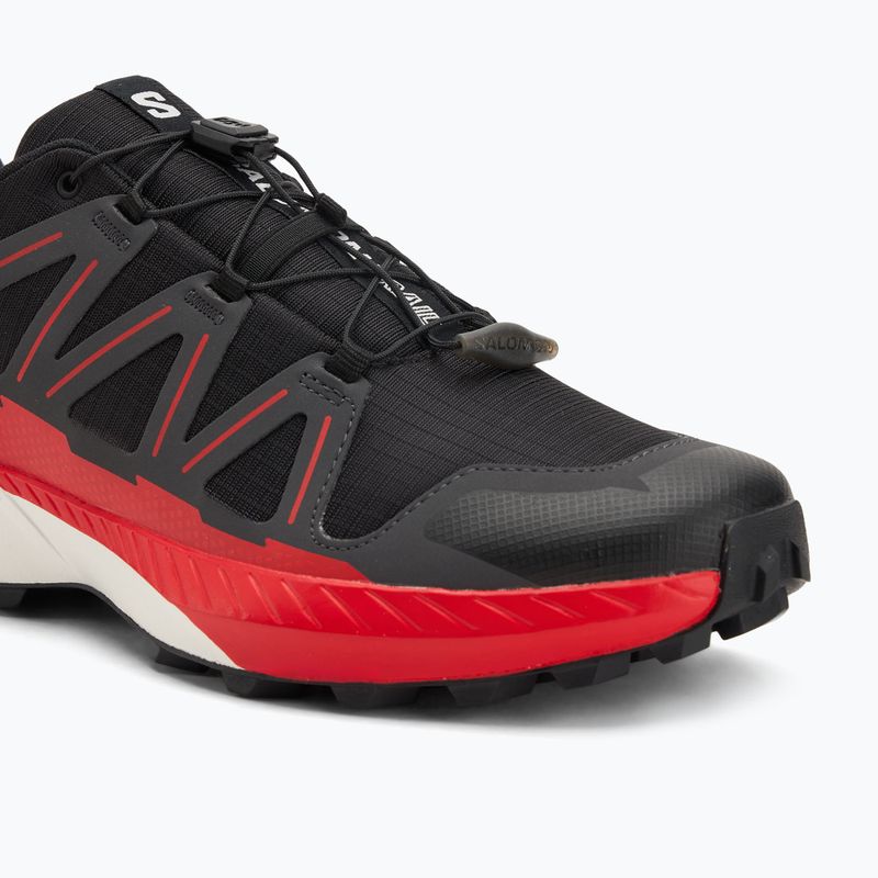 Мъжки маратонки за бягане Salomon Speedcross Peak черно/асфалт/огнено червено 7