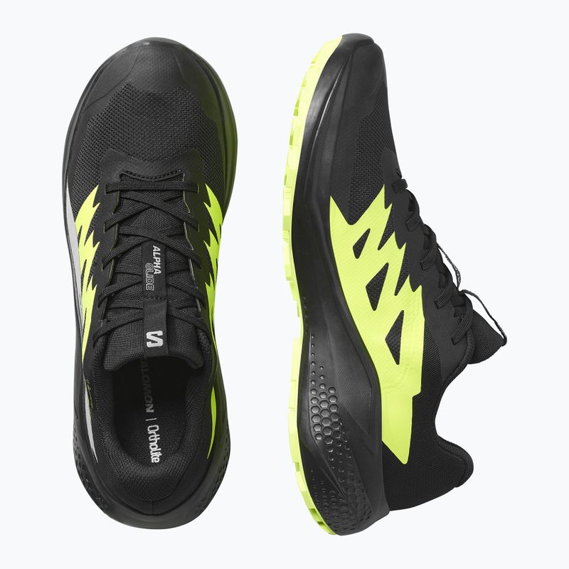 Мъжки обувки за бягане Salomon Alphaglide GTX black/alloy/sharp green 5