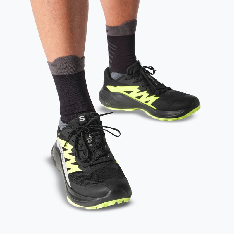 Мъжки обувки за бягане Salomon Alphaglide GTX black/alloy/sharp green 6