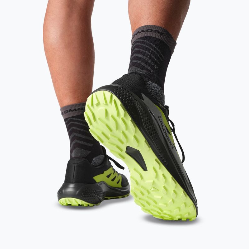 Мъжки обувки за бягане Salomon Alphaglide GTX black/alloy/sharp green 7