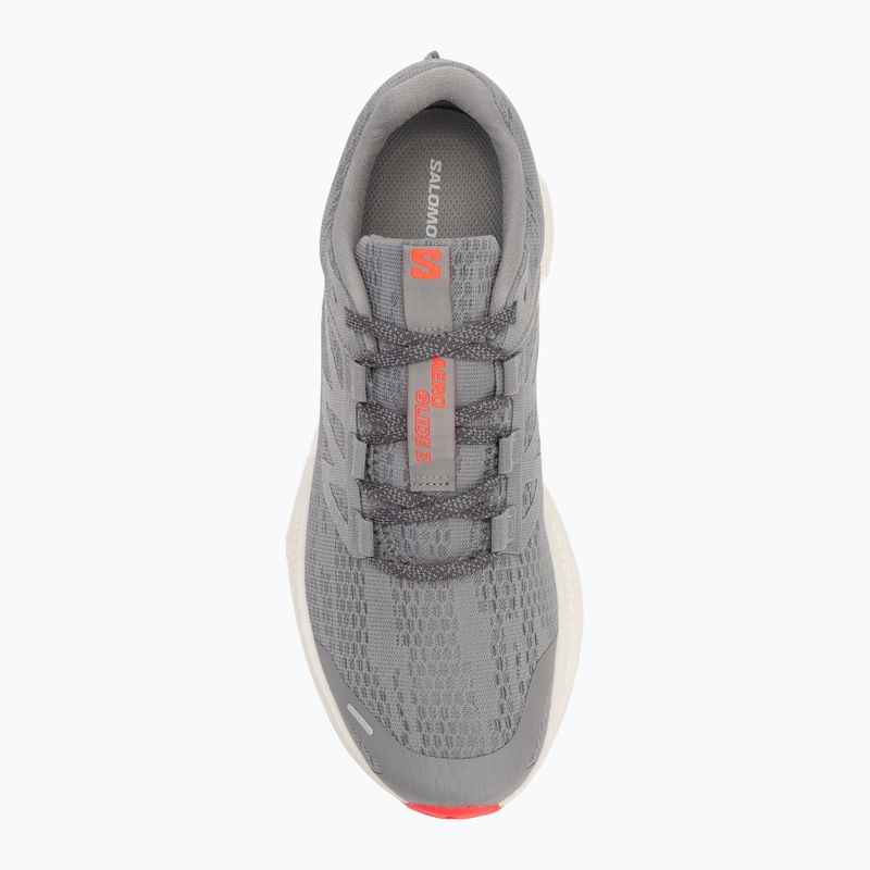 Мъжки обувки за бягане Salomon Aero Glide 3 alloy/vanilla ice/neon flame 5