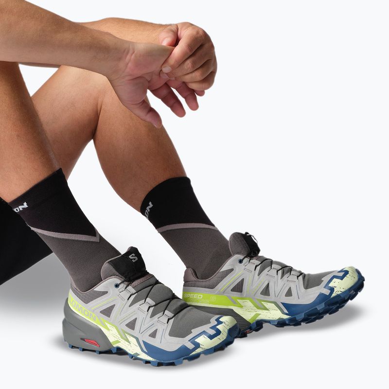 Мъжки маратонки за бягане Salomon Speedcross 6 castlerock/lime cream/poseidon 7