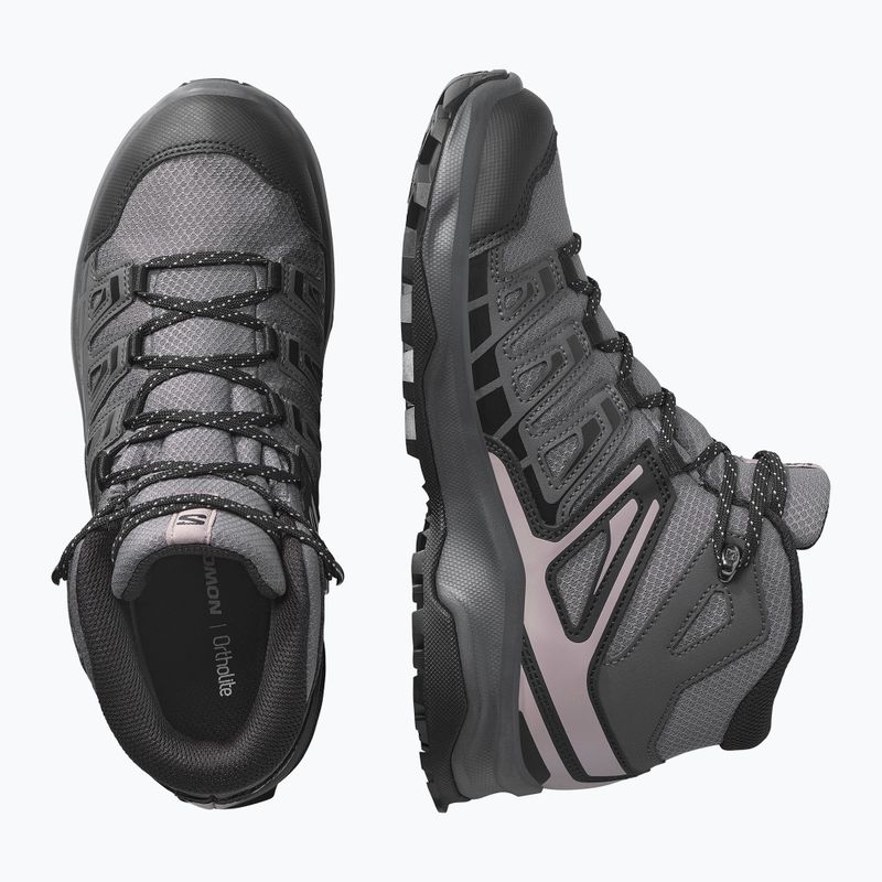 Дамски обувки за трекинг Salomon Extegra GTX Mid henna/run raisin/mahogany rose 12