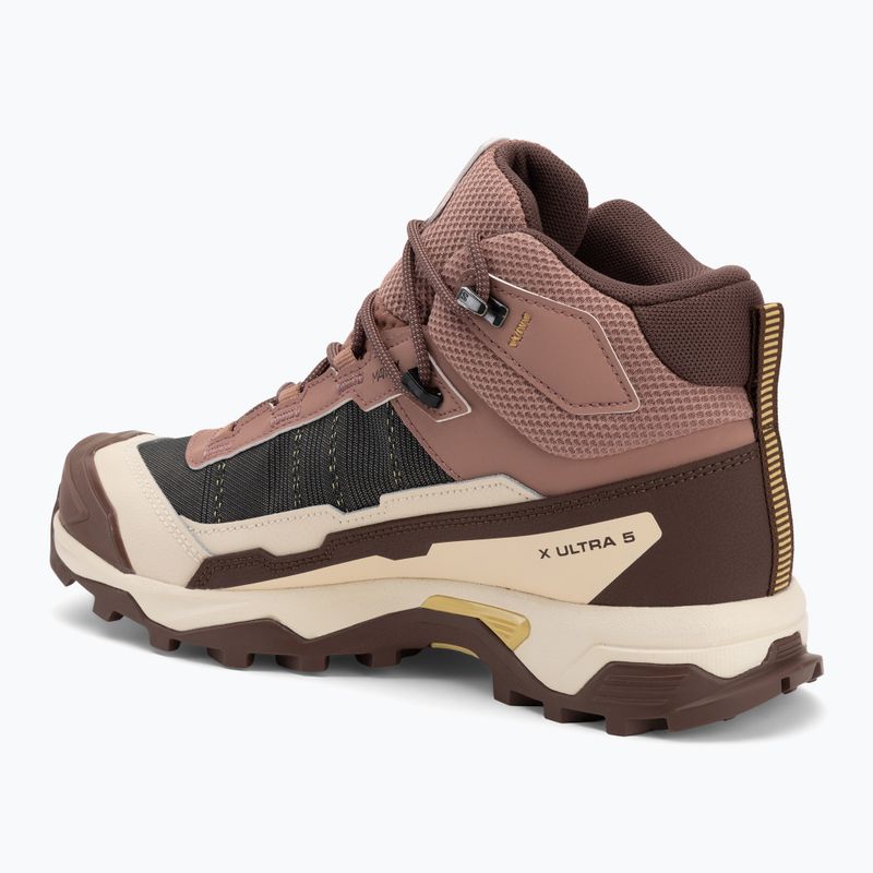Дамски ботуши за трекинг Salomon X Ultra 5 MID GTX burlwood / french roast / rattan 3