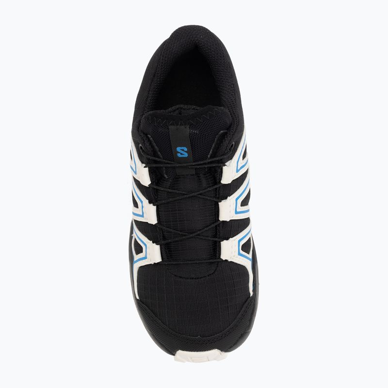 Детски обувки за бягане Salomon Speedcross Waterproof black/vanilla ice/french blue 5