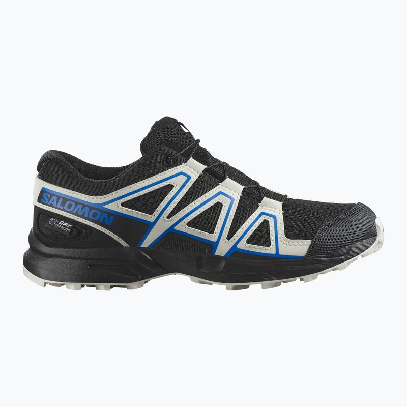 Детски обувки за бягане Salomon Speedcross Waterproof black/vanilla ice/french blue 8
