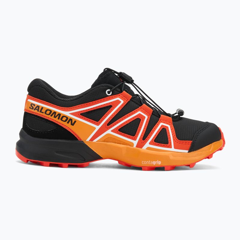 Детски обувки за трекинг Salomon Speedcross black/cherry tomato/turmeric 2