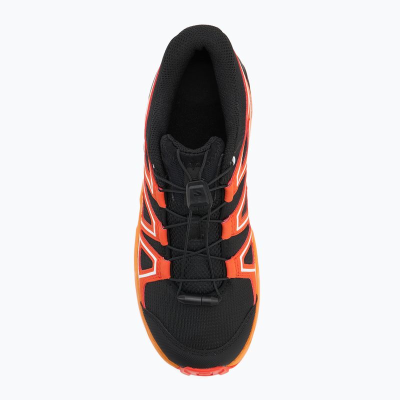 Детски обувки за трекинг Salomon Speedcross black/cherry tomato/turmeric 5