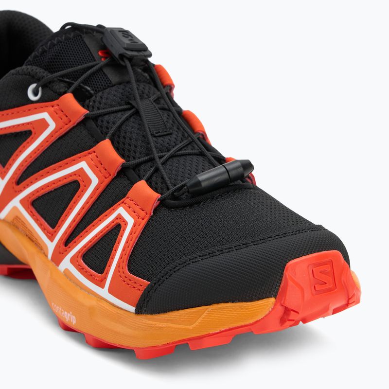 Детски обувки за трекинг Salomon Speedcross black/cherry tomato/turmeric 7