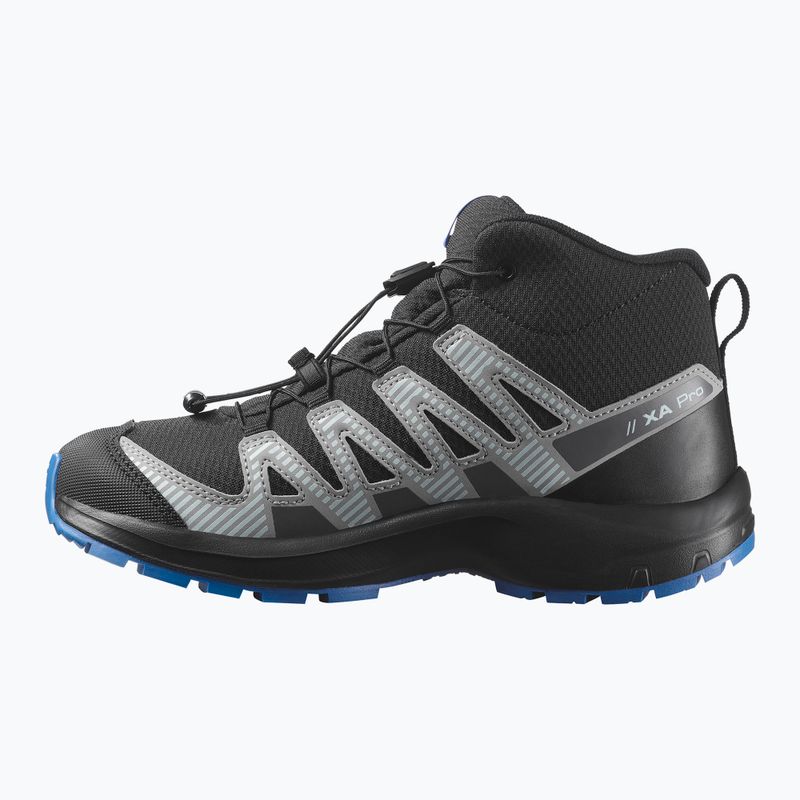 Детски туристически обувки Salomon XA PRO V8 MID WP black/monument /french blue 10