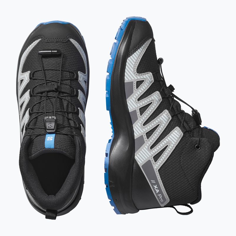 Детски туристически обувки Salomon XA PRO V8 MID WP black/monument /french blue 13