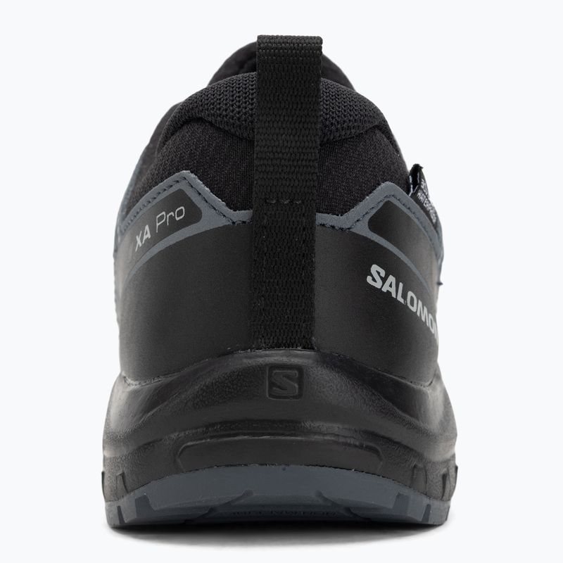Детски обувки за трекинг Salomon XA Pro 3D V8 Waterproof black/turbulence/quarry 6