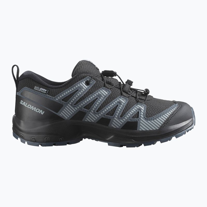 Детски обувки за трекинг Salomon XA Pro 3D V8 Waterproof black/turbulence/quarry 8