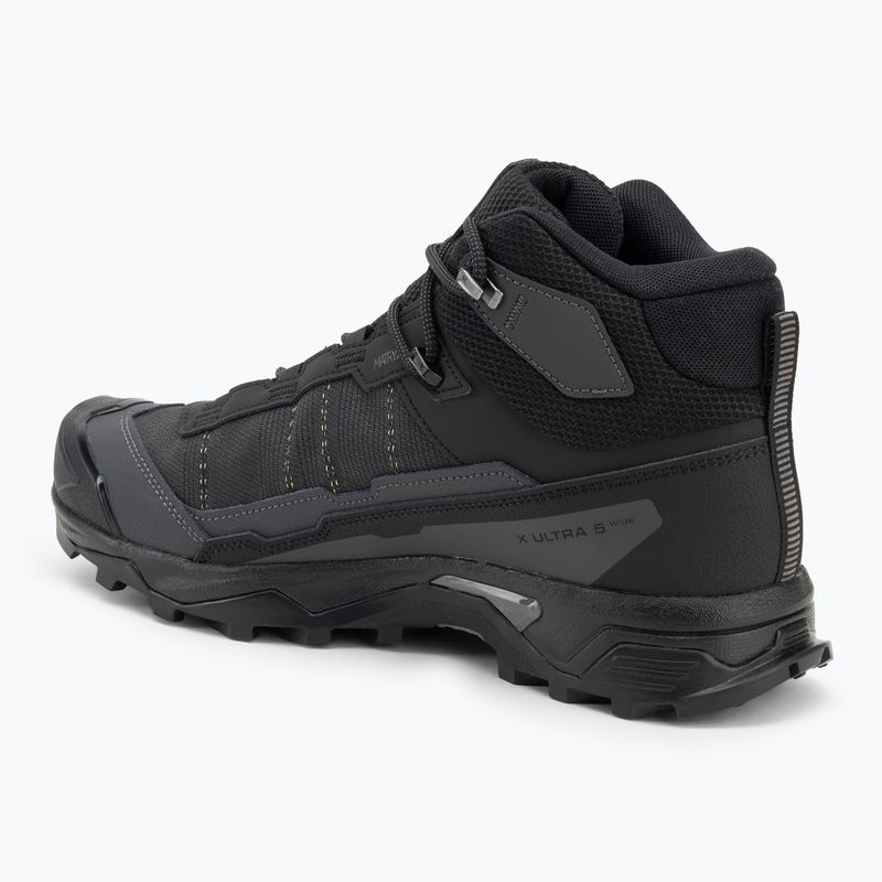 Мъжки обувки за трекинг Salomon X Ultra 5 MID Wide GTX black/asphalt/ castlerock 3