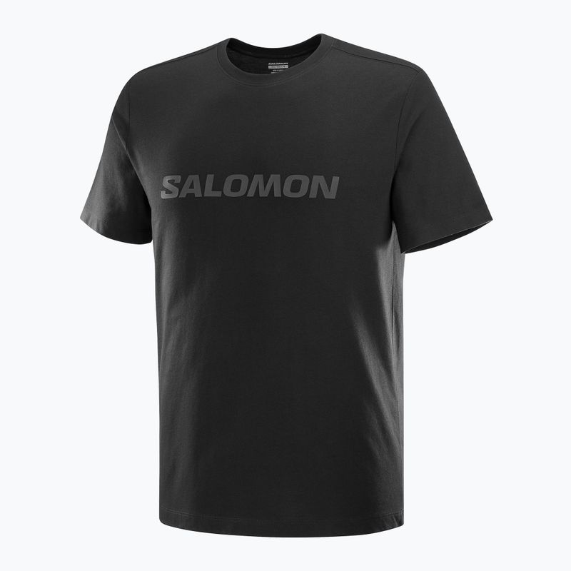 Мъжки потник Salomon Big Logo Tee deep black 4