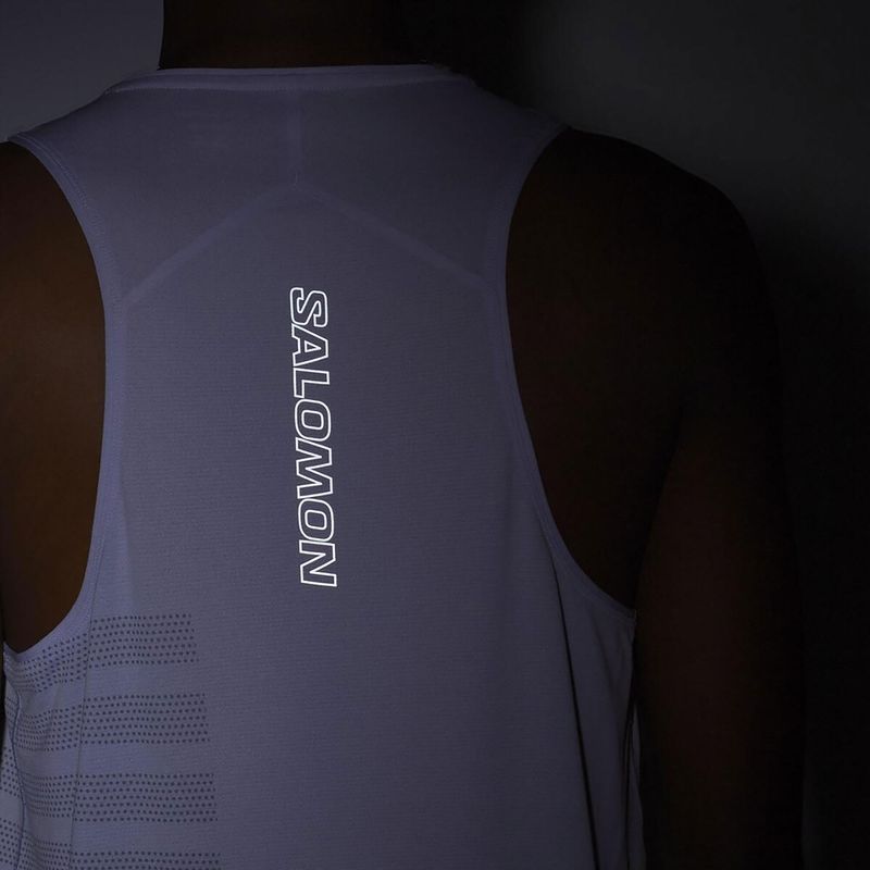 Мъжки потник за бягане Salomon Sense Aero Singlet GFX cosmic sky 4