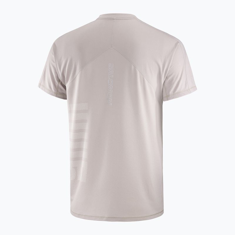 Мъжка тениска за бягане Salomon Sense Aero Tee GFX etherea/white 5