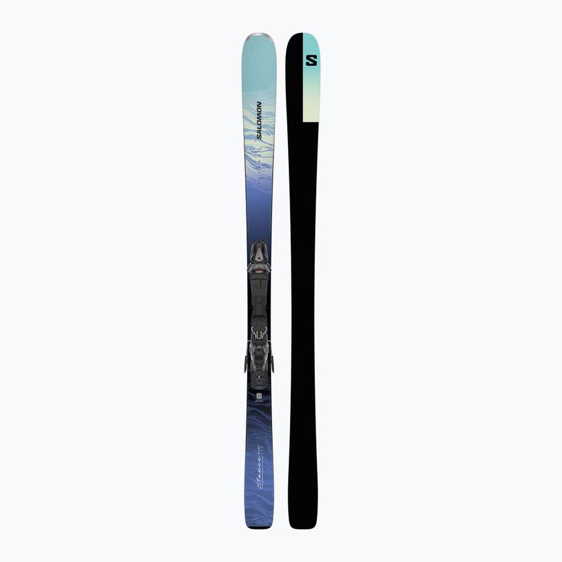 Дамски ски за спускане със ски автомати Salomon Stance Pro W 82 + MI11 GW aruba blue/blue yonder 3