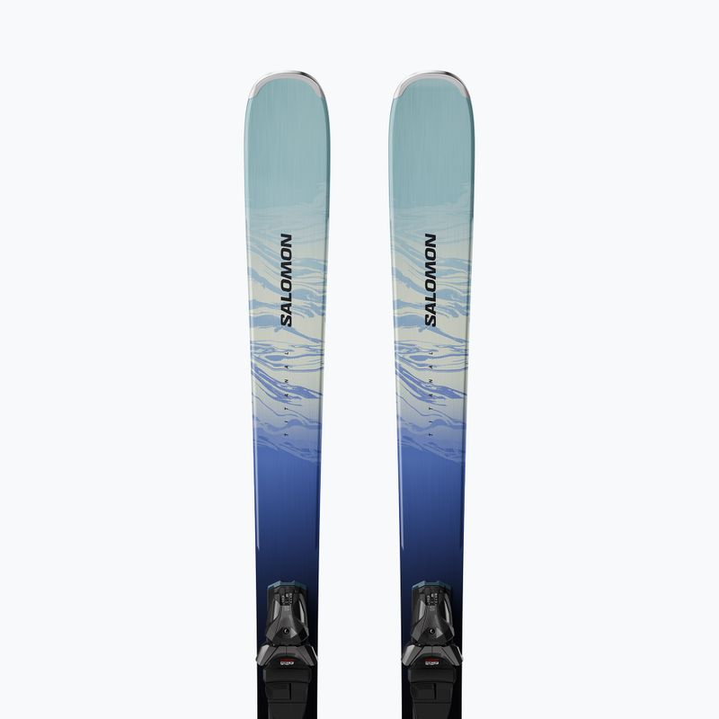 Дамски ски за спускане със ски автомати Salomon Stance Pro W 82 + MI11 GW aruba blue/blue yonder 5