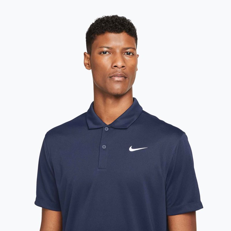 Мъжка фланелка за тенис Nike Court Dri-Fit Polo Solid obsidian/white 4