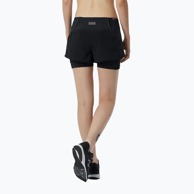 New Balance Impact Run 2In1 къси панталони за бягане за жени WS21270BK 3