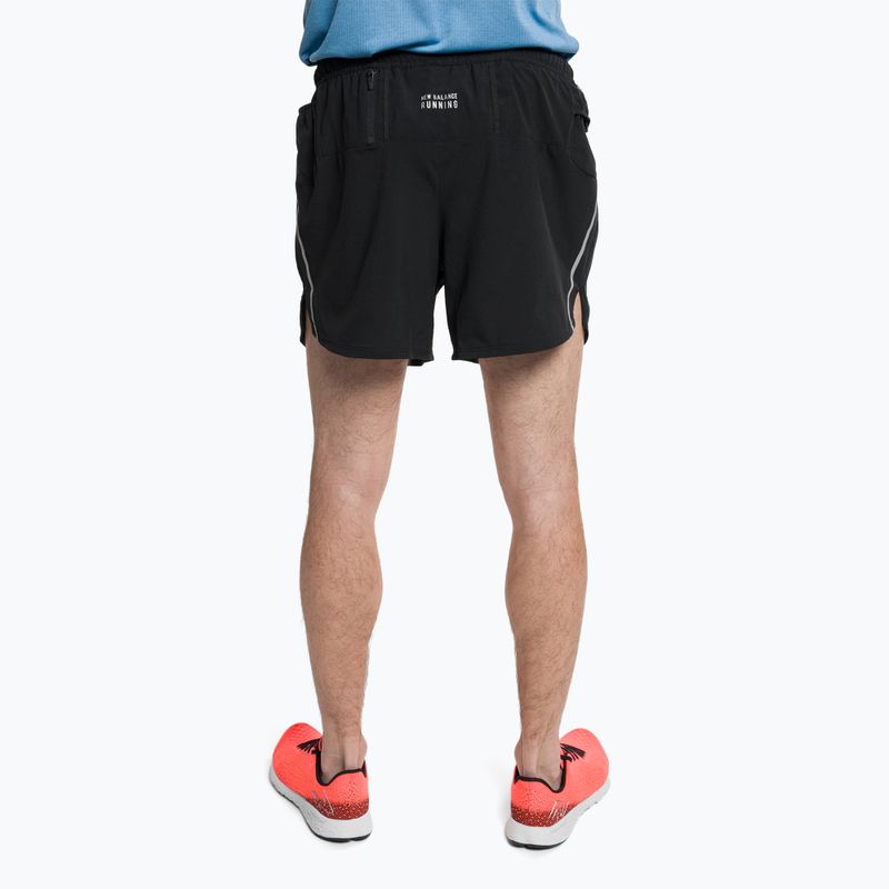 New Balance Impact Run 5" къси панталони за бягане за мъже, черни MS21268BK 3