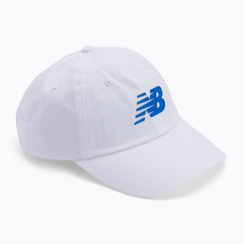 Дамска шапка New Balance 6 Panel Curved Brim Snap Back бяла NBLAH13010WT.OSZ