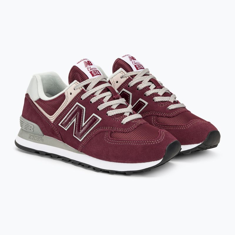 New Balance ML574 burgundy мъжки обувки 4