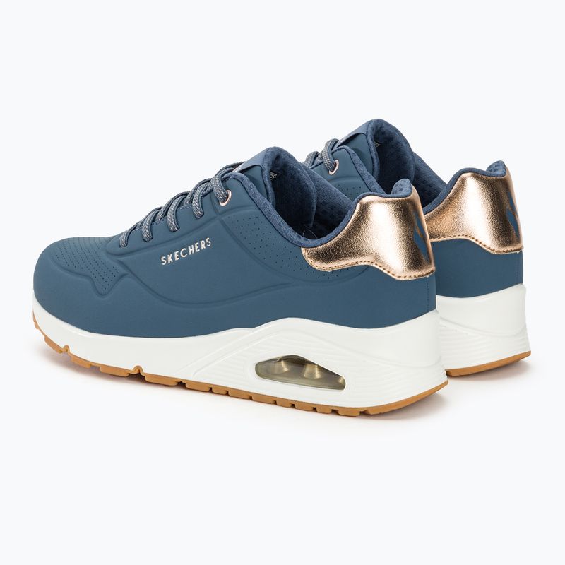 SKECHERS Uno Shimmer Away дамски обувки тъмносини 4