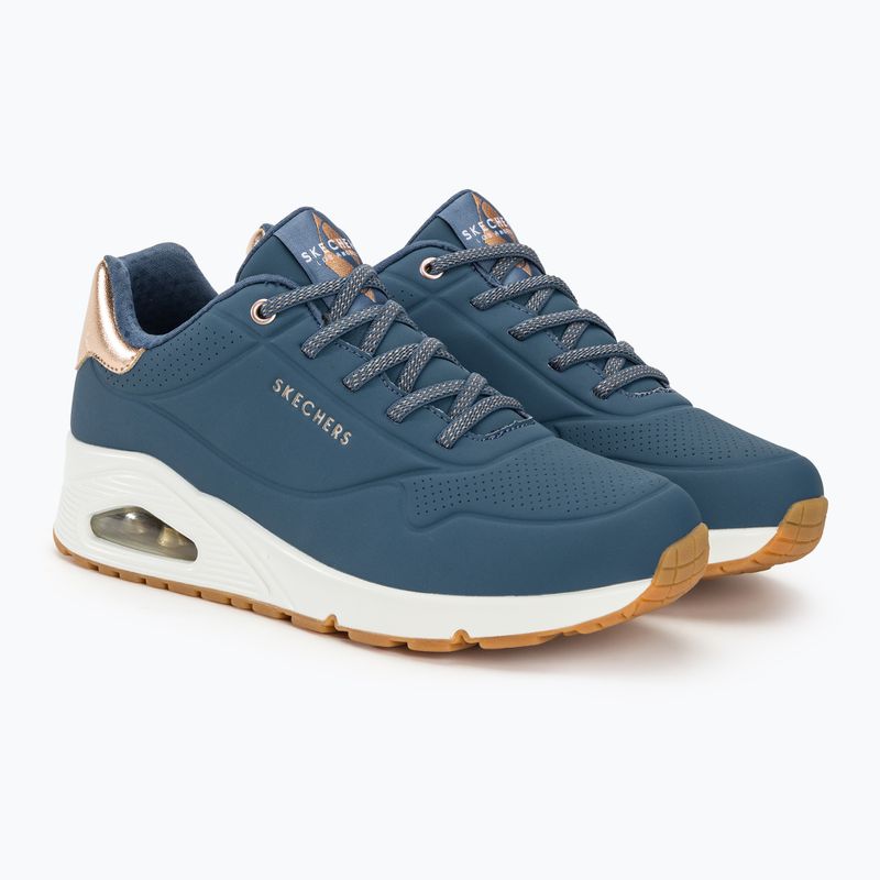 SKECHERS Uno Shimmer Away дамски обувки тъмносини 5