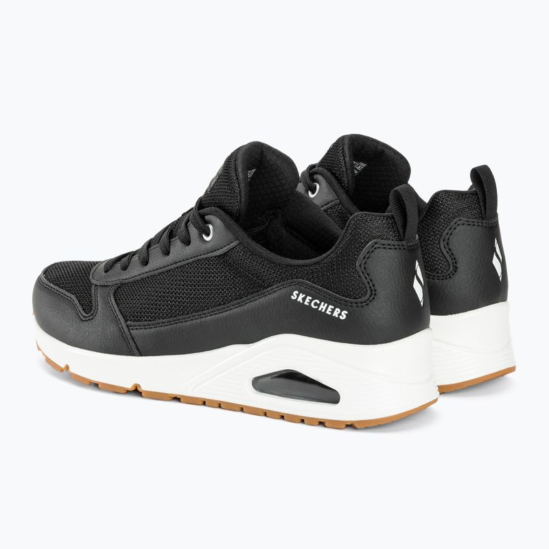 SKECHERS Uno Inside Matters дамски обувки черно/бяло/меш 4