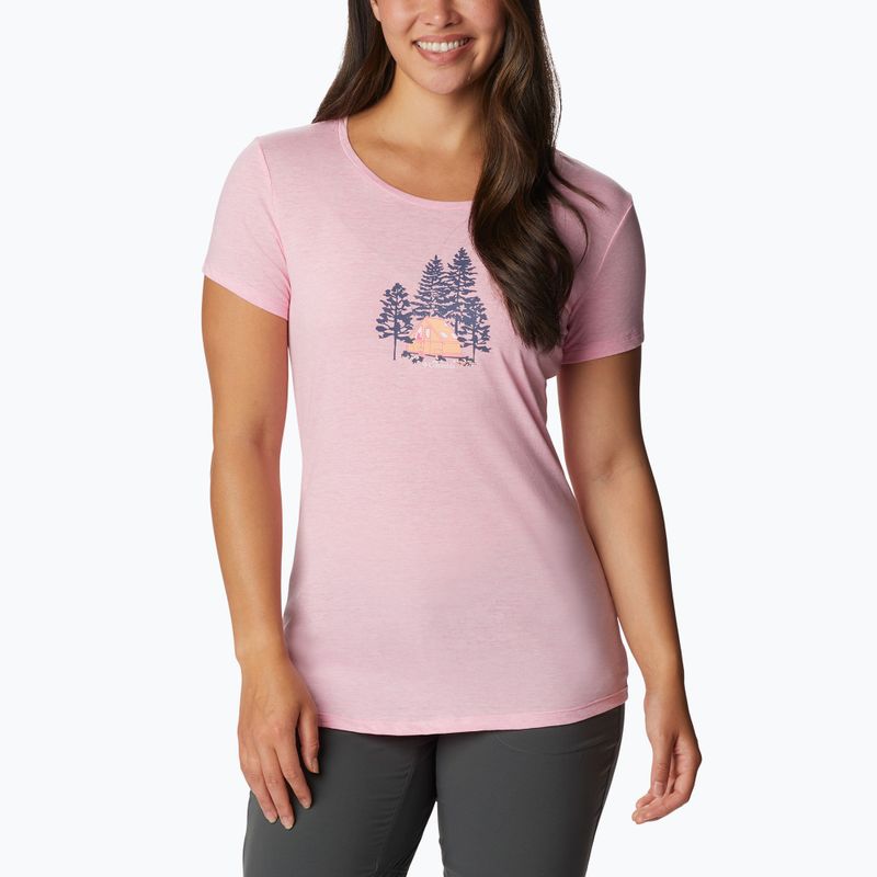 Дамска риза за трекинг Columbia Daisy Days Graphic pink 1934592679