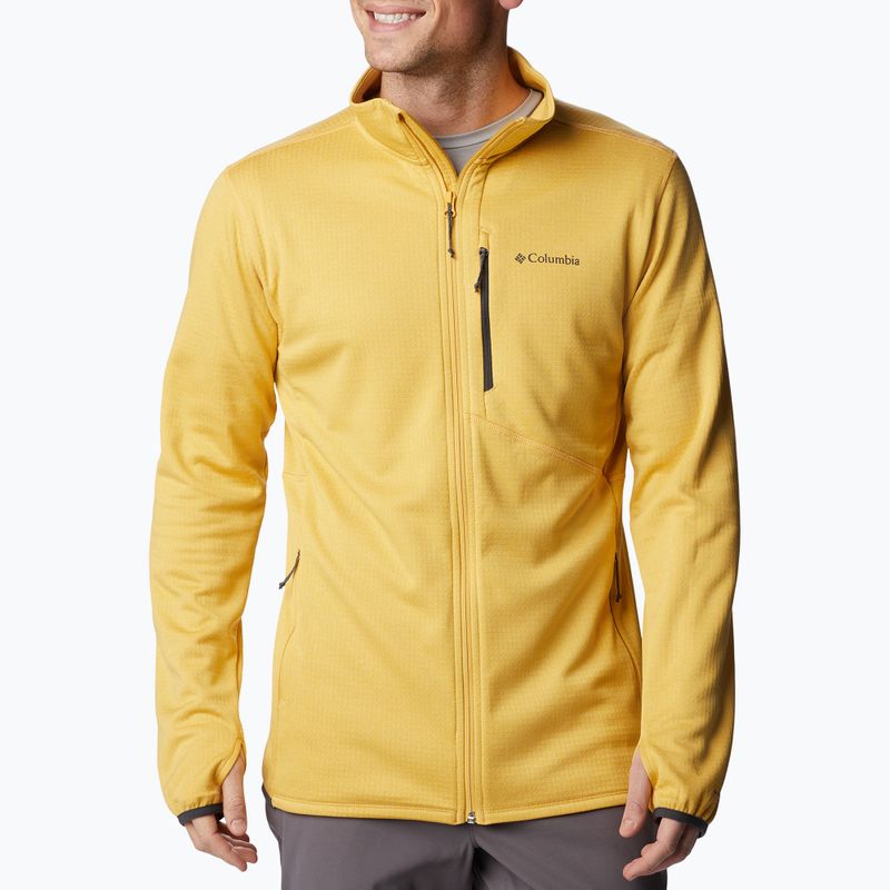 Мъжки суитшърт за трекинг Park View Fleece FZ yellow 1952222