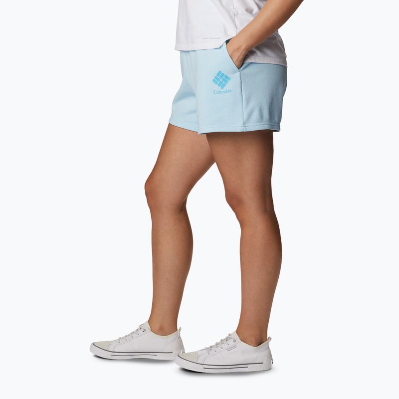 Дамски къси панталони за трекинг Columbia Logo III French Terry, сини 2032881490 3