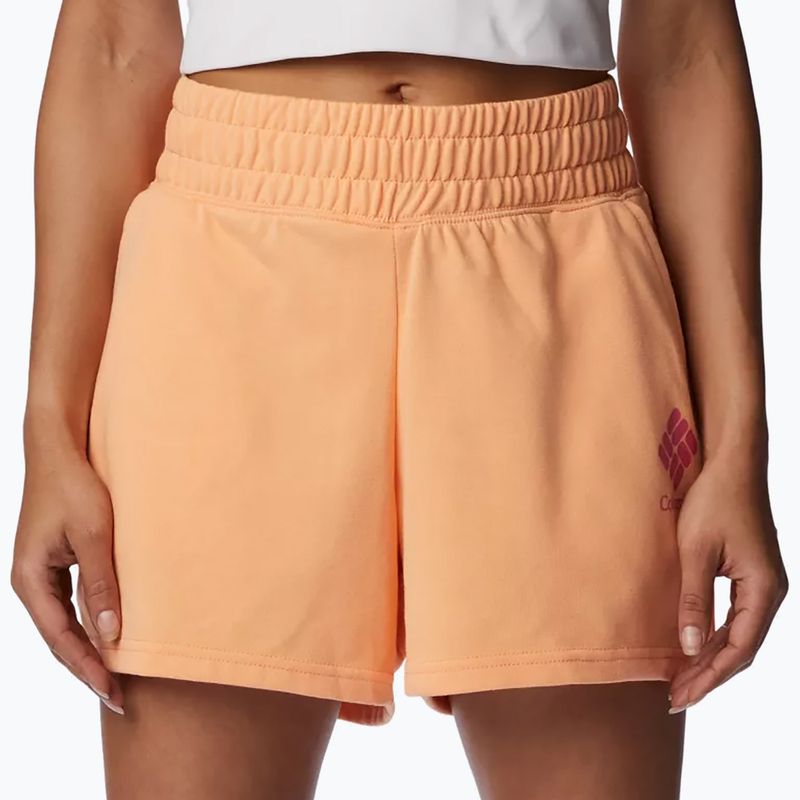 Дамски къси панталони за трекинг Columbia Logo III French Terry orange 2032881812 4