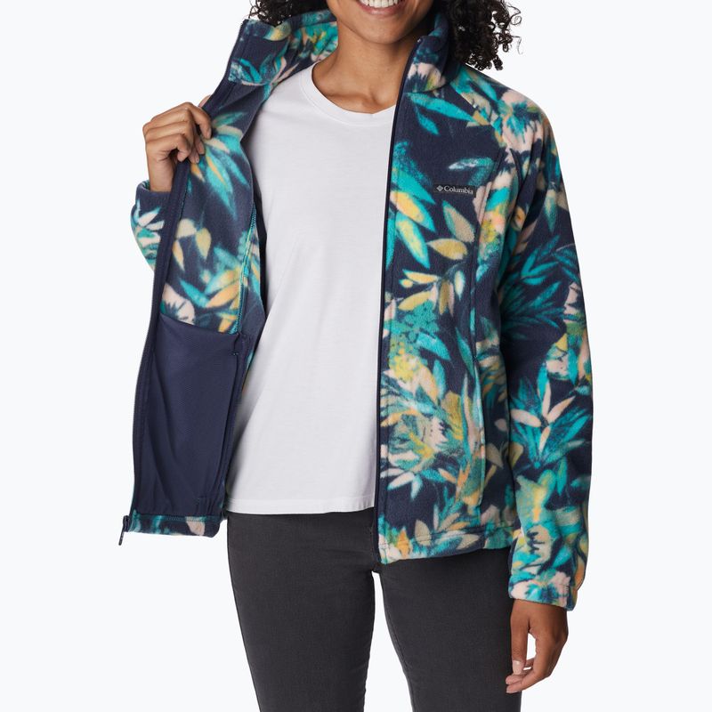 Дамски суитшърт Benton Springs Printed Fleece на Columbia в тъмносиньо 2021771 4