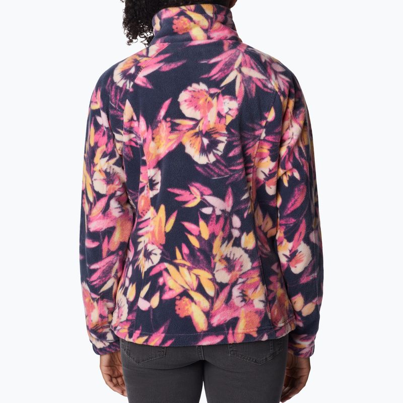 Дамски поларен суитшърт Benton Springs Printed Fleece розово и тъмночервено 2021771 2