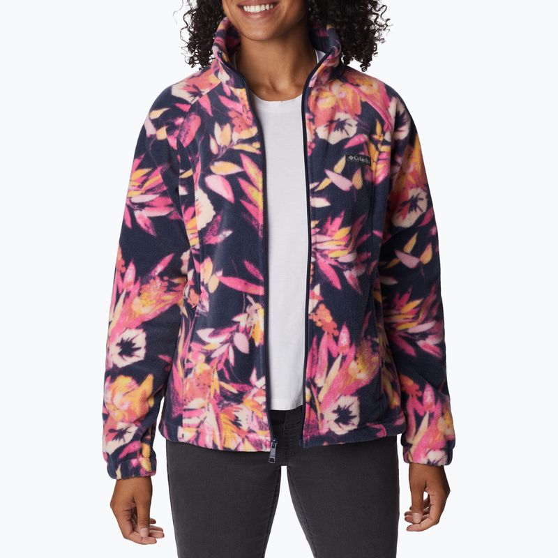 Дамски поларен суитшърт Benton Springs Printed Fleece розово и тъмночервено 2021771 3